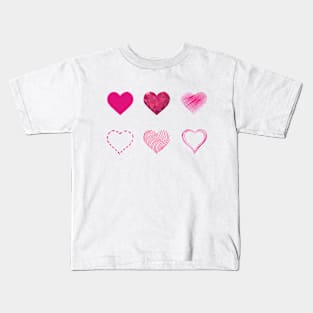 Happy valentine's Day hearts design Kids T-Shirt